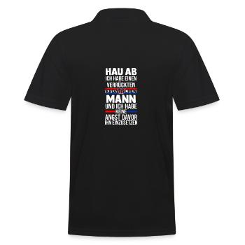 Kroaten Kroate Kroatin Hrvatska Kroatien - Männer Poloshirt - Schwarz - Hinten - Kai (181cm)