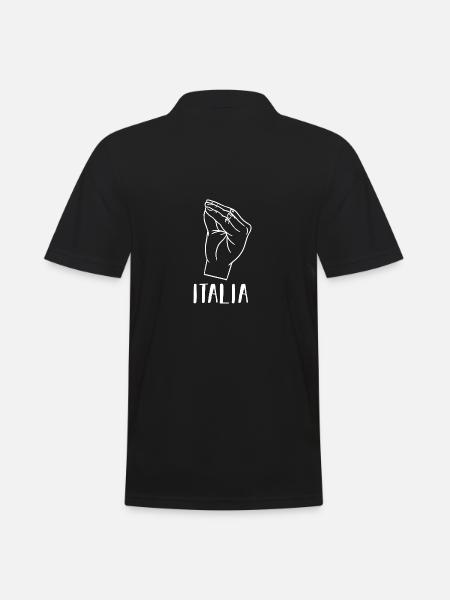 Italie Italien Italien Italie - Polo Homme - noir