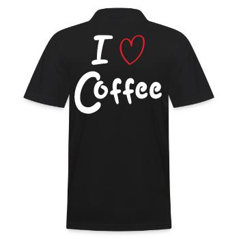 J’adore le café - Polo Homme - noir - Dos - Kai (181cm)