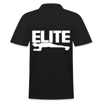 Elite Sports - Männer Poloshirt - Schwarz - Hinten - Kai (181cm)