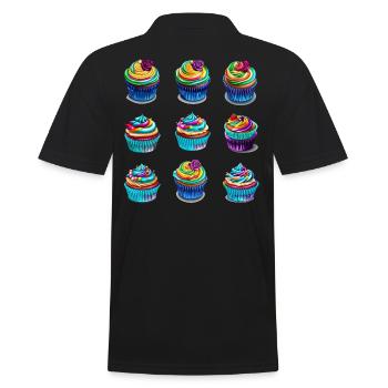 Tartelettes muffins - Polo Homme - noir - Dos - Kai (181cm)