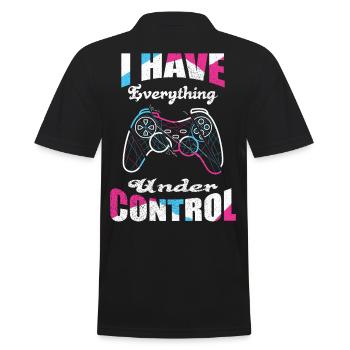 Gaming Controller Gamer Video Game Controller - Men's Polo Shirt - black - Back - Kai (181cm)