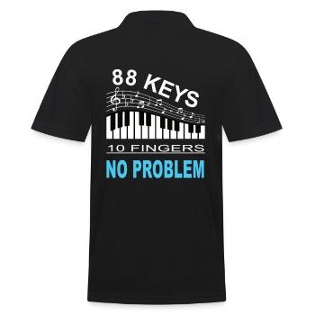 Clavier, Piano, Instrument de musique, Musicien - Polo Homme - noir - Dos - Kai (181cm)