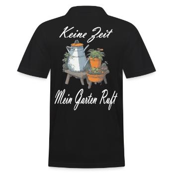 Pas le temps que mon jardin m’appelle - Polo Homme - noir - Dos - Kai (181cm)