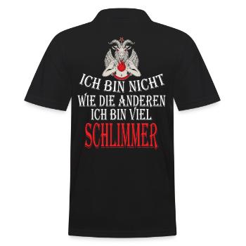 Je ne suis pas comme les autres, je suis pire - Polo Homme - noir - Dos - Kai (181cm)