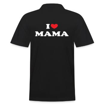 J’adore maman - Polo Homme - noir - Dos - Kai (181cm)