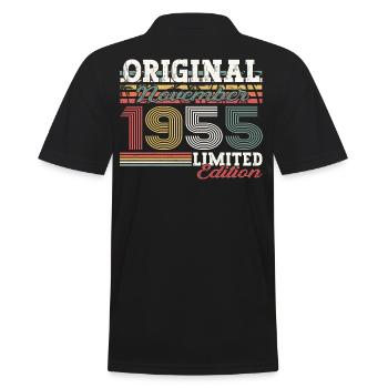 Original novembre 1955 67e anniversaire cadeau - Polo Homme - noir - Dos - Kai (181cm)