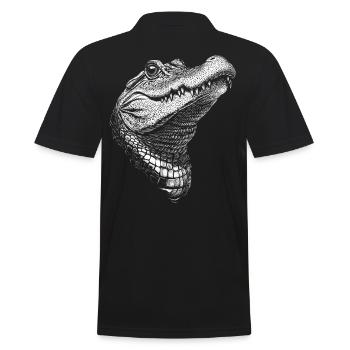 Portrait d’alligator crocodile animaux animaux - Polo Homme - noir - Dos - Kai (181cm)