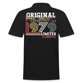 Original Octobre 1979 43ème Anniversaire Cadeau Cool - Polo Homme - noir - Dos - Kai (181cm)