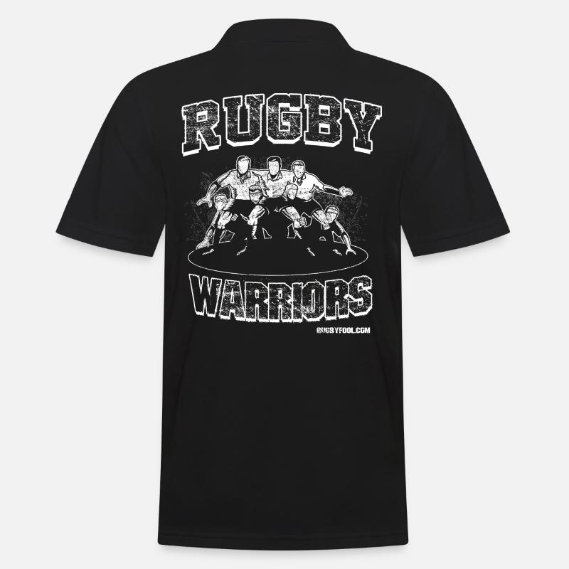 RugbyFool.com. Rugby Warriors. - Polo Homme - noir