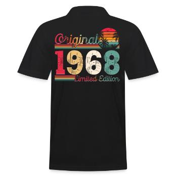 Né en 1968 55ème anniversaire Cadeau homme / femme - Polo Homme - noir - Dos - Kai (181cm)