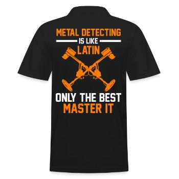 Metalldetektion Team Geschenk - Männer Poloshirt - Schwarz - Hinten - Kai (181cm)
