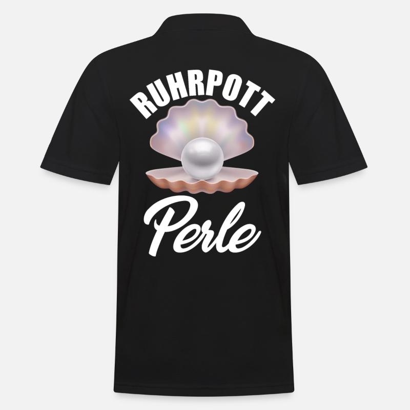 Ruhrpott Perle - Männer Poloshirt - Schwarz