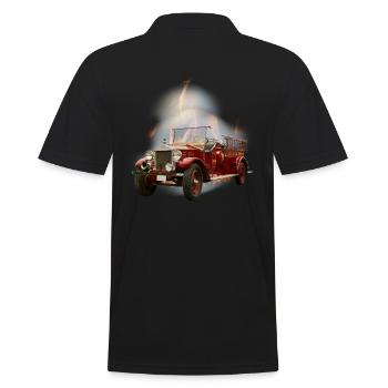 Voitures de pompiers voitures anciennes - Polo Homme - noir - Dos - Kai (181cm)