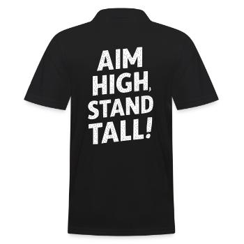 Visez haut, tenez-vous debout - Polo Homme - noir - Dos - Kai (181cm)