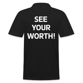 Voir votre message de motivation - Polo Homme - noir - Dos - Kai (181cm)