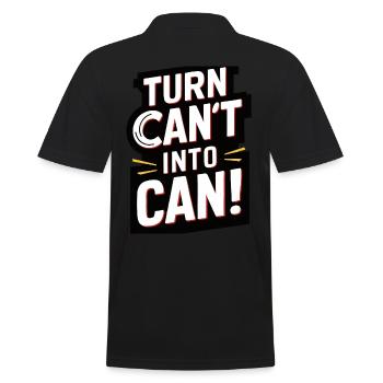 I can't turn into a can! - Men's Polo Shirt - black - Back - Kai (181cm)