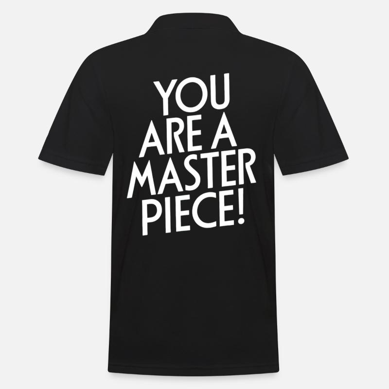 Vous êtes un chef-d’œuvre Motivation - Polo Homme - noir