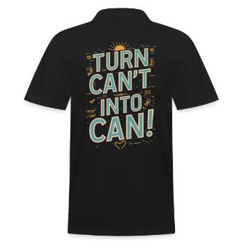 Transformez la canette en canette de motivation - Polo Homme - noir - Dos - Kai (181cm)