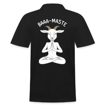 Baaa-Maste Chèvre Yoga Relaxation - Polo Homme - noir - Dos - Kai (181cm)