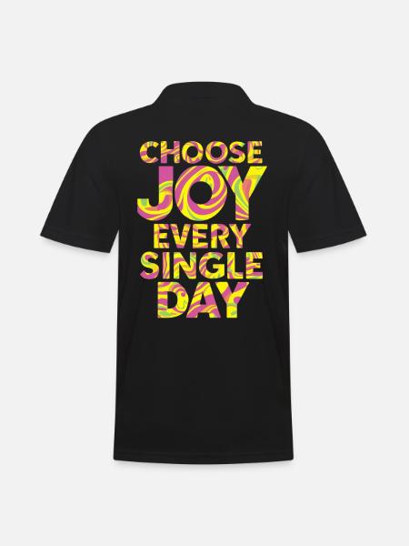 Choose Joy Every Single Day - Men's Polo Shirt - black