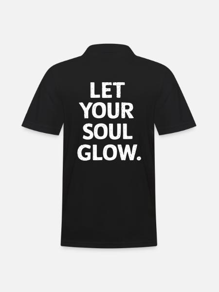 Let your soul shine - Men's Polo Shirt - black