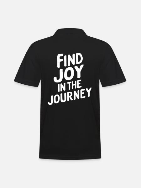 Find joy on your way - Men's Polo Shirt - black