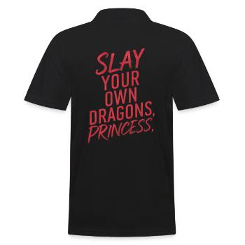 Tuez votre propre motivation Dragons Princess - Polo Homme - noir - Dos - Kai (181cm)