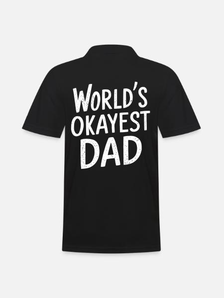 Weltbester Okayester Papa - Männer Poloshirt - Schwarz