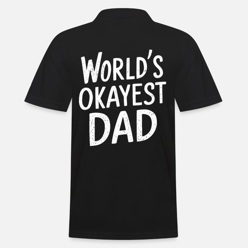 Weltbester Okayester Papa - Männer Poloshirt - Schwarz