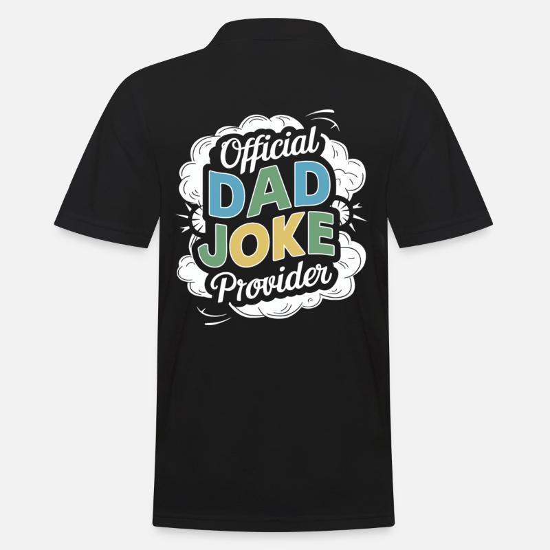 Offizieller Papa Witz Lieferant - Männer Poloshirt - Schwarz
