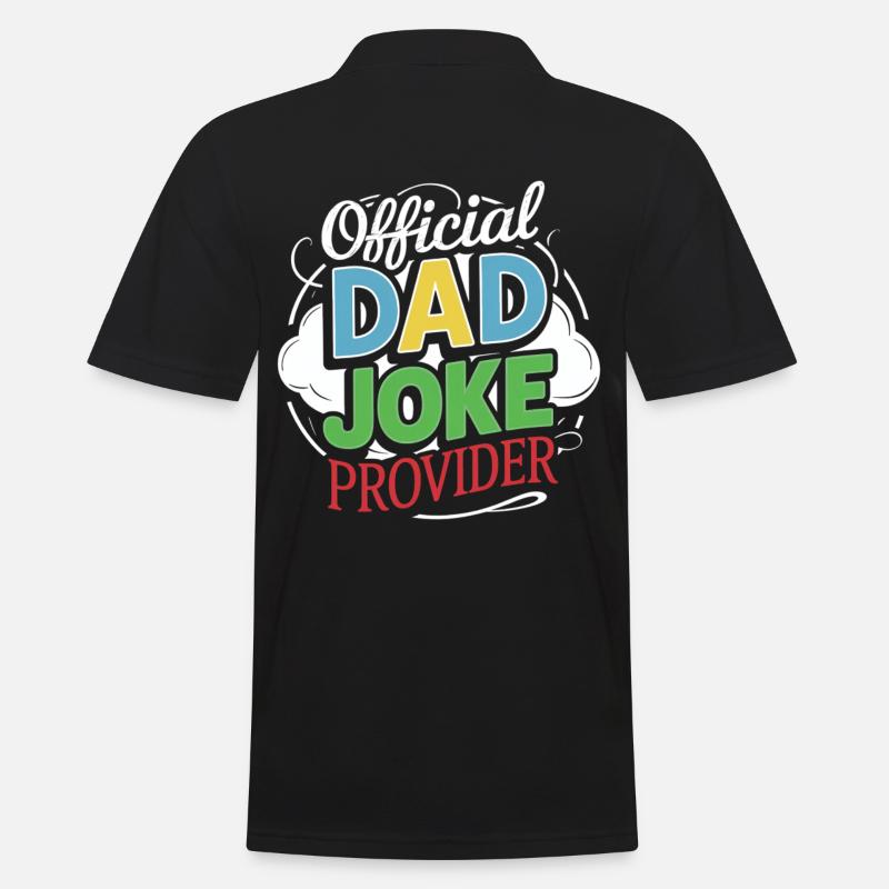 Offizieller Dad Joke Provider Stilvoll - Männer Poloshirt - Schwarz