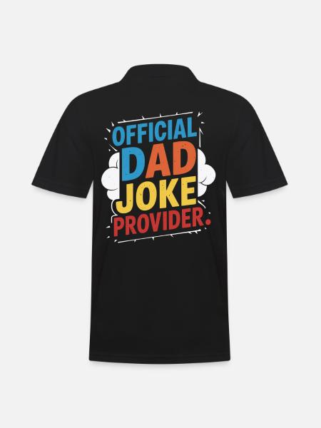 Official Dad Joke Supplier - Men's Polo Shirt - black