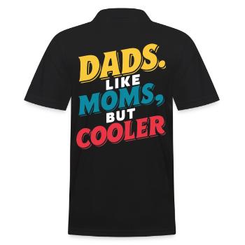 Les papas comme les mamans sont juste cool en disant - Polo Homme - noir - Dos - Kai (181cm)