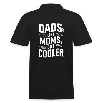 Les papas comme les mamans sont juste cool en disant - Polo Homme - noir - Dos - Kai (181cm)