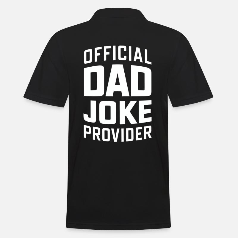 Offizieller Dad Joke Versorger - Männer Poloshirt - Schwarz