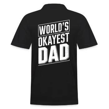 Le style unique du papa le plus correct du monde - Polo Homme - noir - Dos - Kai (181cm)