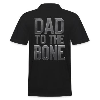 Motif de papa à l’os pour les pères - Polo Homme - noir - Dos - Kai (181cm)
