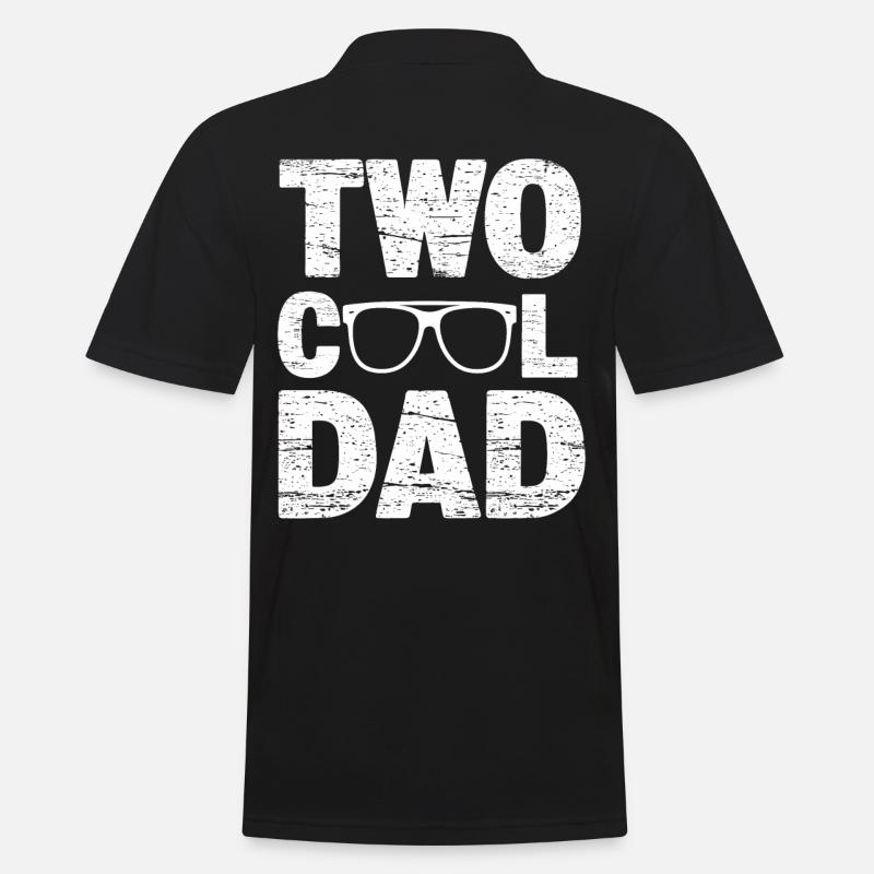 Deux Cool Dad Expression Stylée - Polo Homme - noir