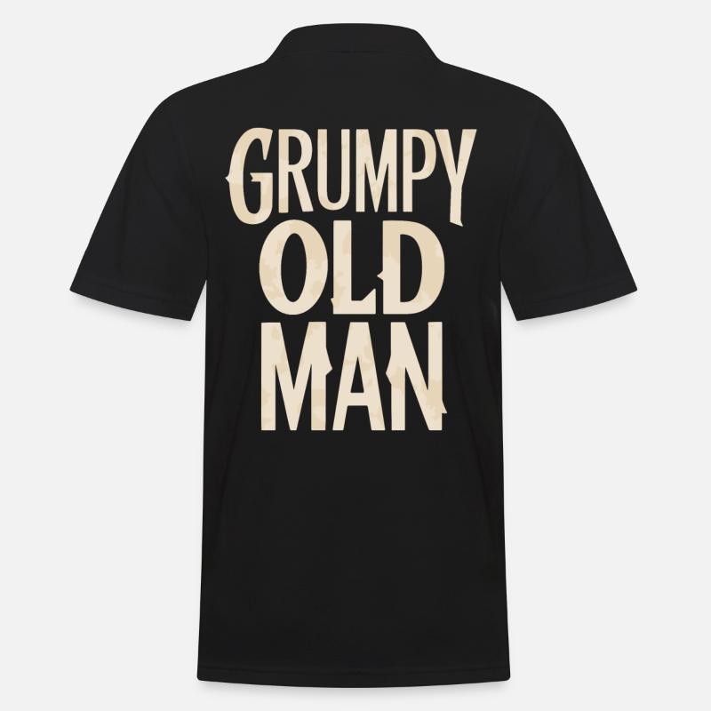 Grumpy Old Man Unverwechselbarer Stil - Männer Poloshirt - Schwarz