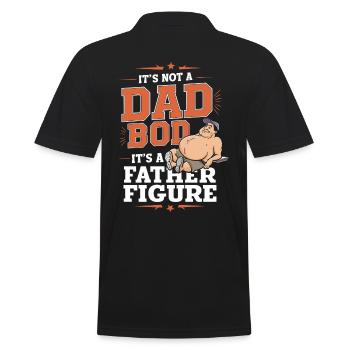 Pas seulement un corps de papa mais une figure paternelle - Polo Homme - noir - Dos - Kai (181cm)