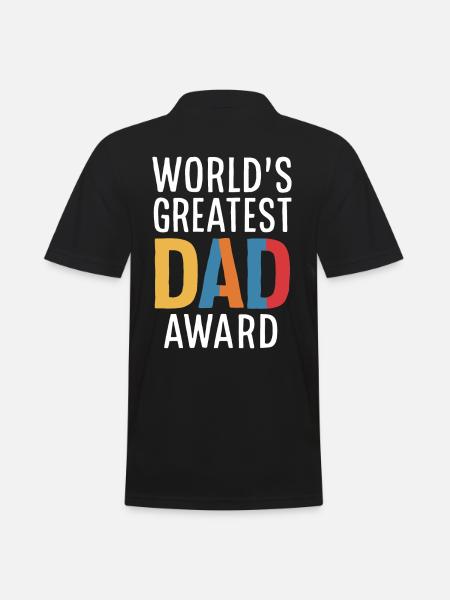 World's Greatest Dad Award - Men's Polo Shirt - black