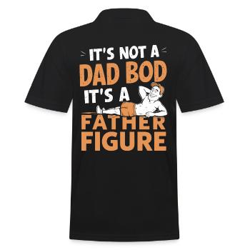 Pas un corps de papa mais une figure paternelle - Polo Homme - noir - Dos - Kai (181cm)