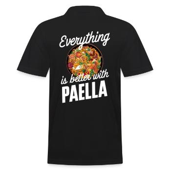 Tout est meilleur avec la paella - Polo Homme - noir - Dos - Kai (181cm)