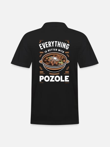 Everything is better with Pozole - Men's Polo Shirt - black
