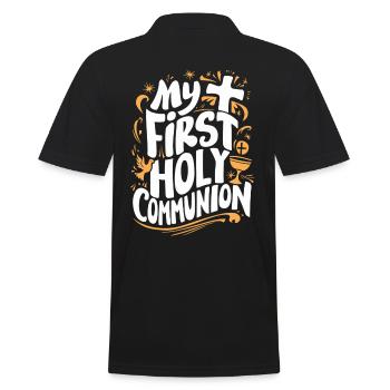 Ma première célébration de la Sainte Communion - Polo Homme - noir - Dos - Kai (181cm)