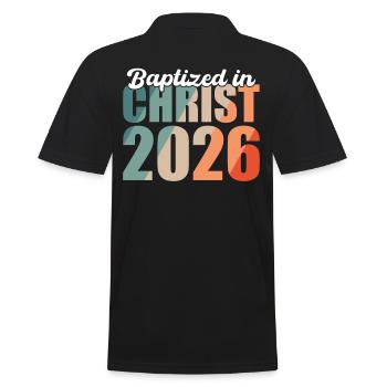 Baptisés en Christ 2026 - Polo Homme - noir - Dos - Kai (181cm)