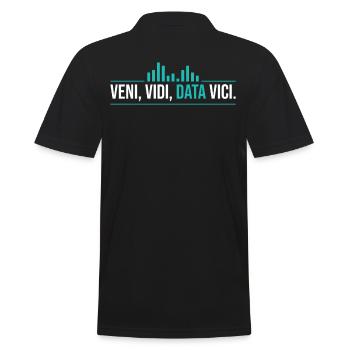 Veni, Vidi, Data Vici Statisticien - Polo Homme - noir - Dos - Kai (181cm)