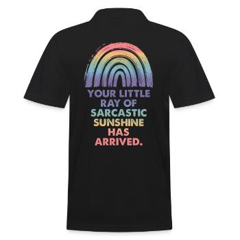 Ton petit rayon de soleil sarcastique - Polo Homme - noir - Dos - Kai (181cm)