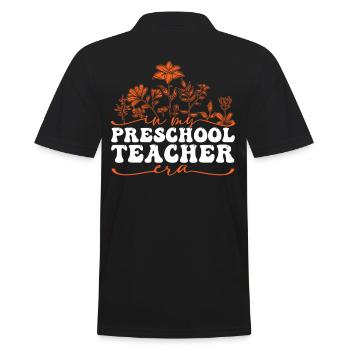 Dans mon rêve de fleur de l’ère de l’enseignant préscolaire - Polo Homme - noir - Dos - Kai (181cm)